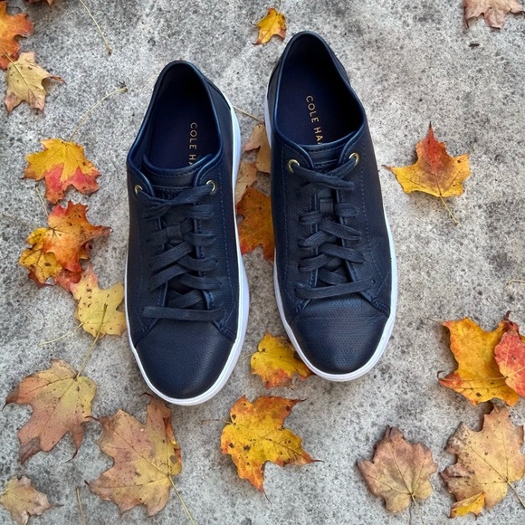 Cole Haan Shoes - Cole Haan Lunar Grand Wing Tip Black Oxford Shoes, Size 7.5